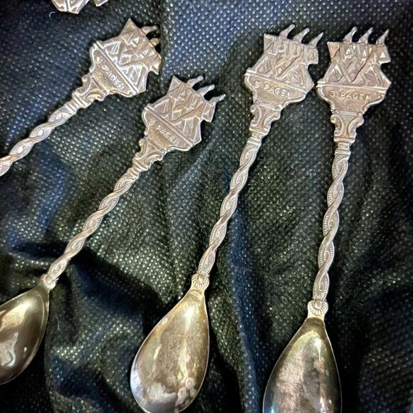 3-Pagen Silver Spoons [6 total] - Vintage + Rare 1940’s - Picture 3 of 3